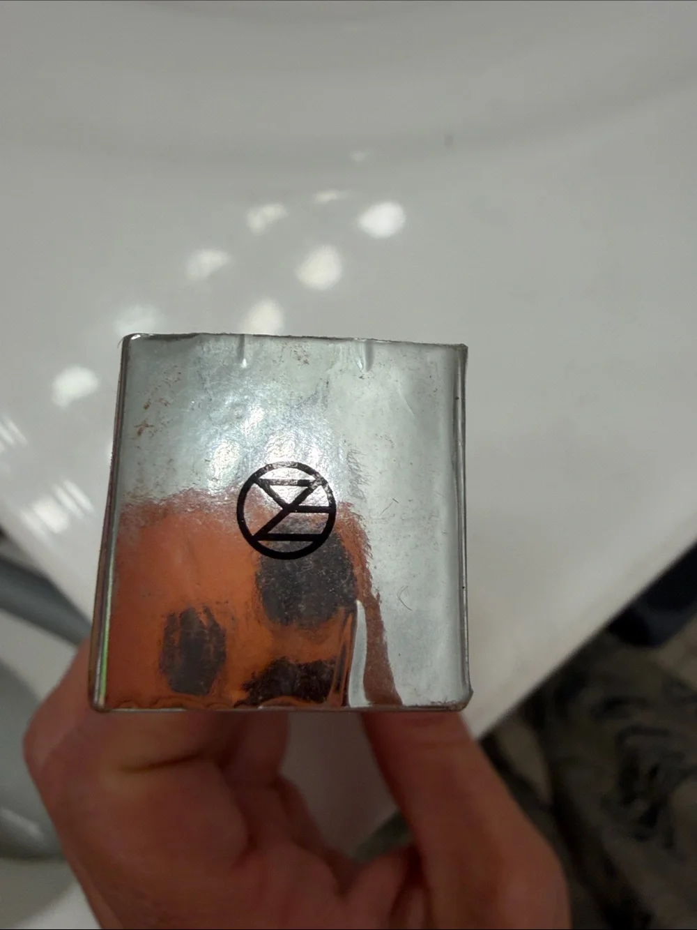 Fenty Beauty Metallic Rose Gold Box with Black Logo